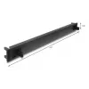 Rack blind panel DELOCK 67208, ABS plastic, Juoda, 1U