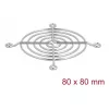 Ventiliatoriaus grotelės DELOCK 67306 — metalinės 75,5 × 75,5 mm kompiuterių aušinimo ventiliatoriams