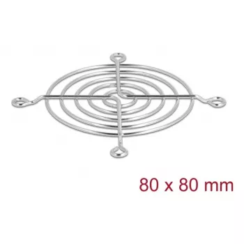 Ventiliatoriaus grotelės DELOCK 67306 — metalinės 75,5 × 75,5 mm kompiuterių aušinimo ventiliatoriams