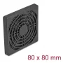 Ventiliatoriaus grotelės DELOCK 67311, ABS, juodos, 87×87 mm, montavimo tinklelis 71,5×71,5 mm
