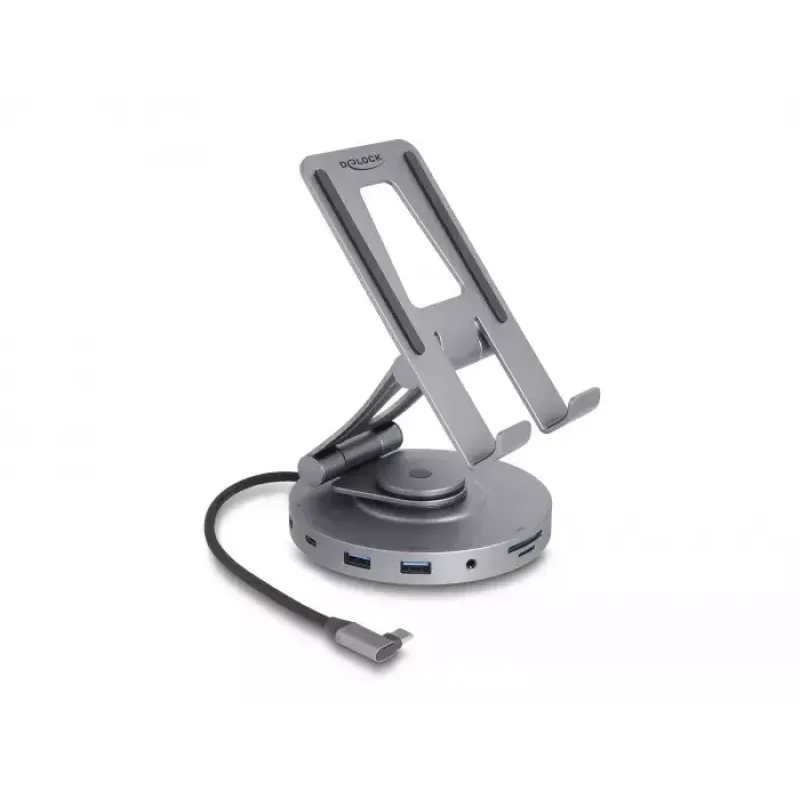 DeLOCK planšetės ir nešiojamojo kompiuterio dokas 4K HDMI USB šakotuvas SD Micro SD PD 3.0
