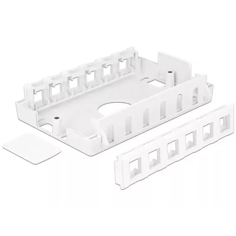 Elektrinė jungiamoji dėžutė DeLOCK 86172 iš nerūdijančio plieno Balta 111,6x171x38 mm