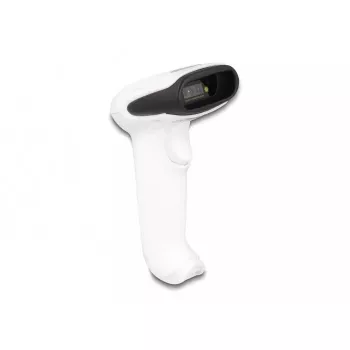 Rankinis brūkšninių kodų skaitytuvas DeLOCK 90587 1D 2D belaidis Bluetooth USB baltas