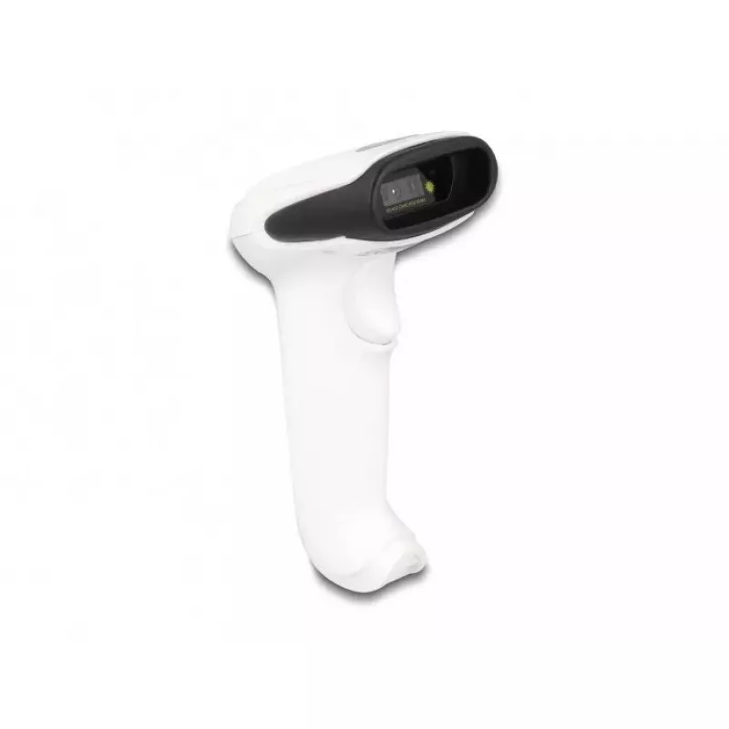 Rankinis brūkšninių kodų skaitytuvas DeLOCK 90587 1D 2D belaidis Bluetooth USB baltas