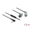 Delock 27183 ausinės su mikrofonu, 3,5 mm lizdas, garsumo valdymas