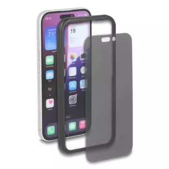 Privatumą užtikrinanti grūdinto stiklo ekrano/galinio paviršiaus apsauga, skirta Apple iPhone 16 — DELOCK 81281, atspari smūgiams ir įbrėžimams, juoda/skaidri, 1 vnt.