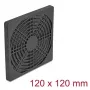 Ventiliatoriaus grotelės DELOCK 67313, ABS juodos, 125×125 mm, tvirtinimo raštas 105×105 mm