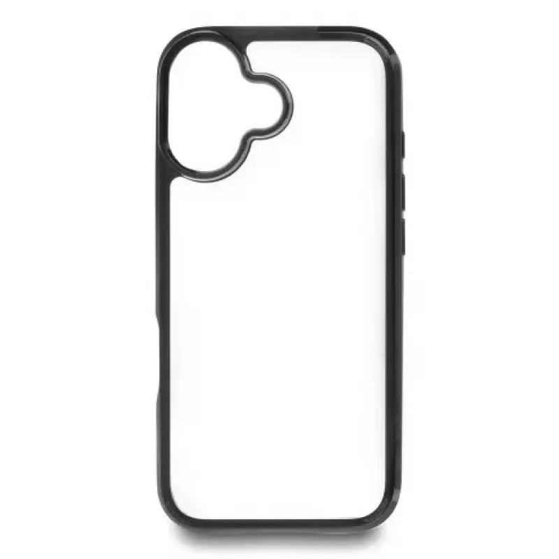 Apsauginio dėklo dangtelis, skirtas iPhone 17, DELOCK, permatomai juodas, tinka 16 cm (6,3 colio) ekranui