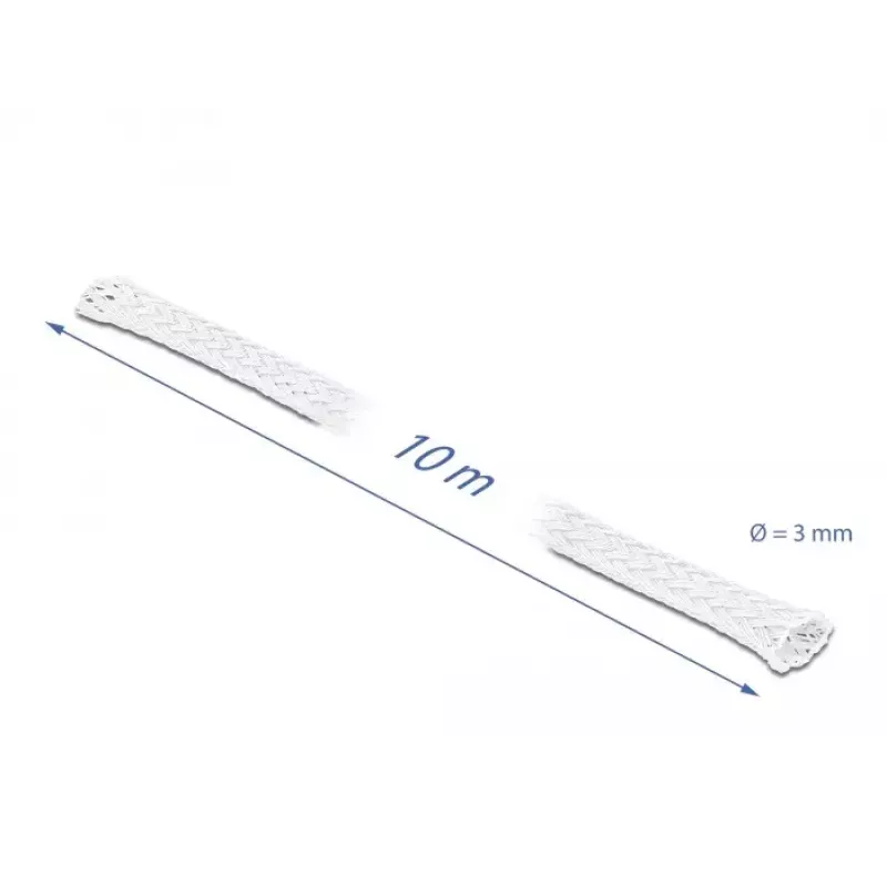Apsauginė pynė DeLOCK 20692 10 m x 3 mm balta