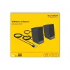 Stereospeakers DELOCK 27001, 2.0, maitinamas USB