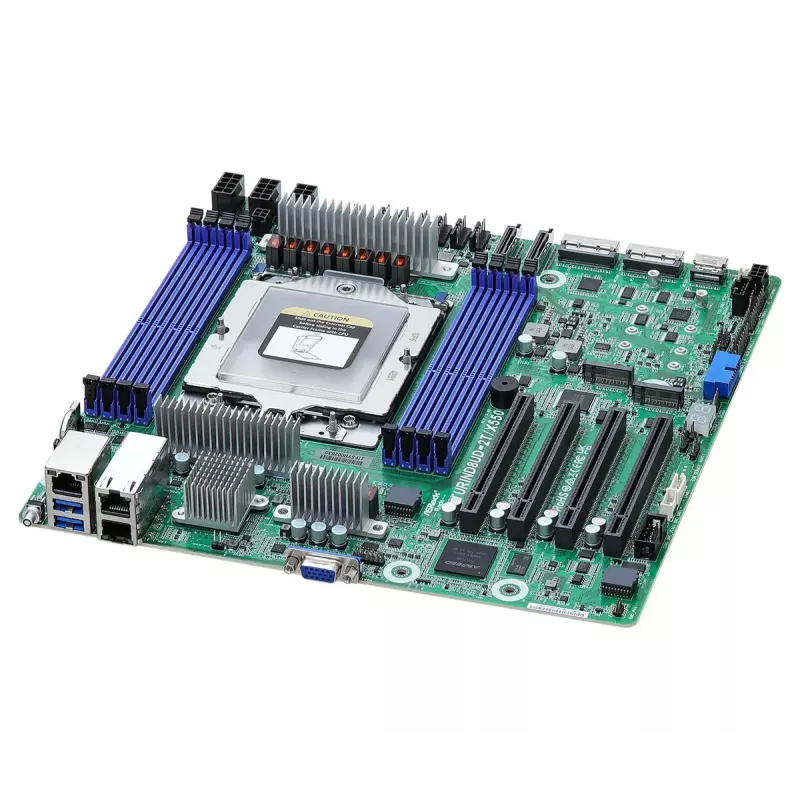 Pagrindinė plokštė ASROCK TURIND8UD-2T/X550 - AMD SoC, lizdas SP5, 8x DIMM, iki 256 GB, 10GbE Intel X550-AT2