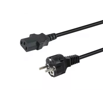 EQUIP 112111 maitinimo laidas — CEE7/7 į IEC C13, H05VV-F3G, 3 m, 10 A, 250 V, juodas