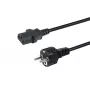 EQUIP 112111 maitinimo laidas — CEE7/7 į IEC C13, H05VV-F3G, 3 m, 10 A, 250 V, juodas