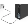 EQUIP 112111 maitinimo laidas — CEE7/7 į IEC C13, H05VV-F3G, 3 m, 10 A, 250 V, juodas
