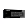 CONCEPTRONIC USB klaviatūra su išmaniuoju ID kortelių skaitytuvu KAYNE01IT - pilno dydžio 105 klavišų, itališkas išdėstymas, laidinė, 1,5 m laidas, juoda