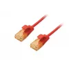 Equip Cat.6A U/UTP plonas pataisymo kabelis 1 m raudonas 10000 Mbit/s