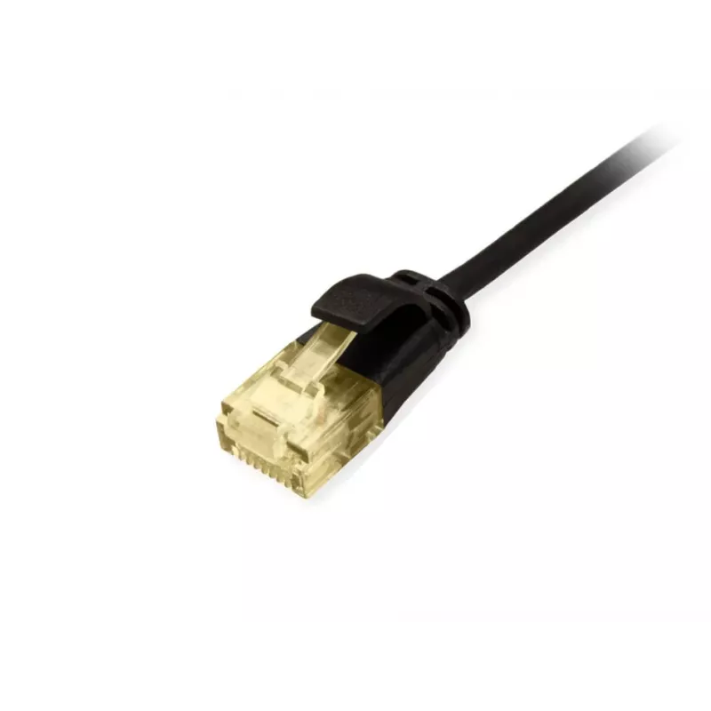 Equip Cat.6A U/UTP plonas komutacinis kabelis 0,5 m juodas 10000 Mbit/s