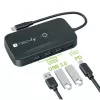 Techly IDATA USBC-HUB5WL AV plėtinys AV siųstuvas ir imtuvas Juodas