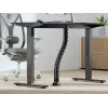 Kabelių įvorė Equip dviejų kanalų kabelių valdymo stuburas, juodas