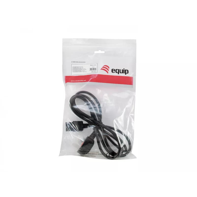 Equip UK maitinimo laidas, C13 į BS1363, 2 m, juodas, 10 A saugiklis
