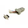 Equip DB9 į RJ45 adapteris, moteriška, serijinė, pilka, 72x33x16 mm