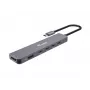 Equip USB-C 6 viename daugiafunkcis adapteris, HDMI 4K/30Hz, USB-C x 4, USB-A x 1, 5Gbps, 100W USB PD