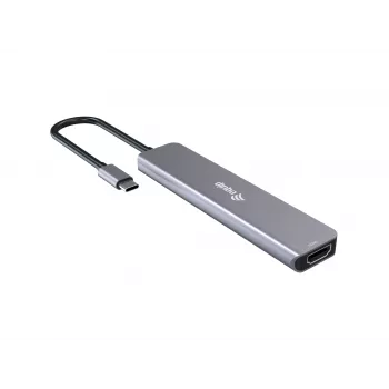 Equip USB-C 6 viename daugiafunkcis adapteris, HDMI 4K/30Hz, USB-C x 4, USB-A x 1, 5Gbps, 100W USB PD