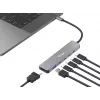 Equip USB-C 6 viename daugiafunkcis adapteris, HDMI 4K/30Hz, USB-C x 4, USB-A x 1, 5Gbps, 100W USB PD