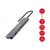 Equip USB-C 6 viename daugiafunkcis adapteris, HDMI 4K/30Hz, USB-C x 4, USB-A x 1, 5Gbps, 100W USB PD
