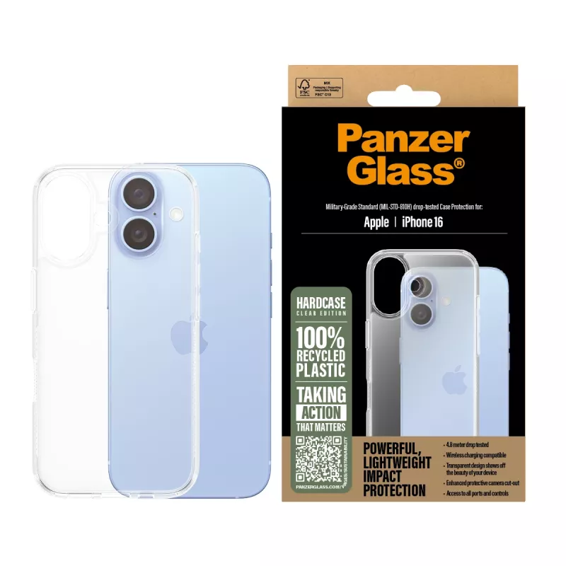 Dėklas PanzerGlass HardCase Skaidrus iPhone '24 6,1 colio