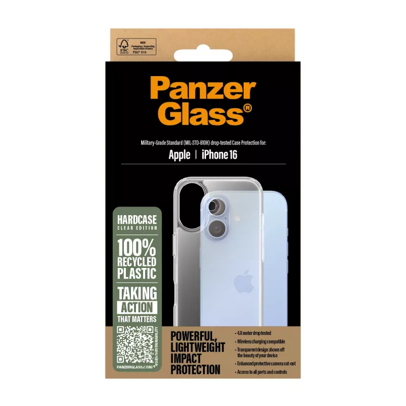 Dėklas PanzerGlass HardCase Skaidrus iPhone '24 6,1 colio