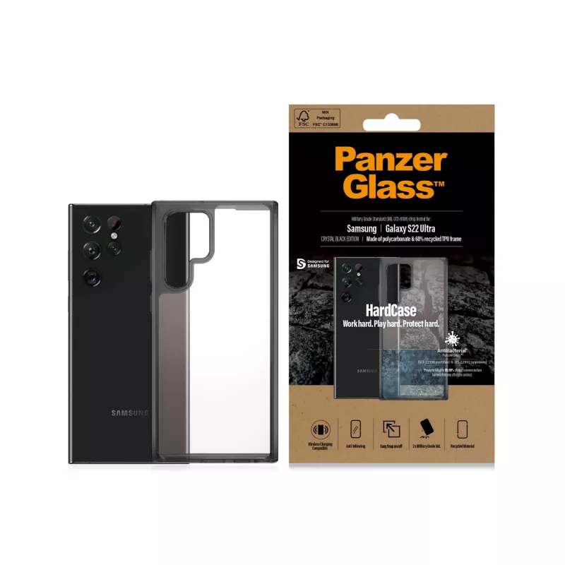 PanzerGlass ® HardCase Samsung Galaxy S22 Ultra 5G - Smokey Juoda