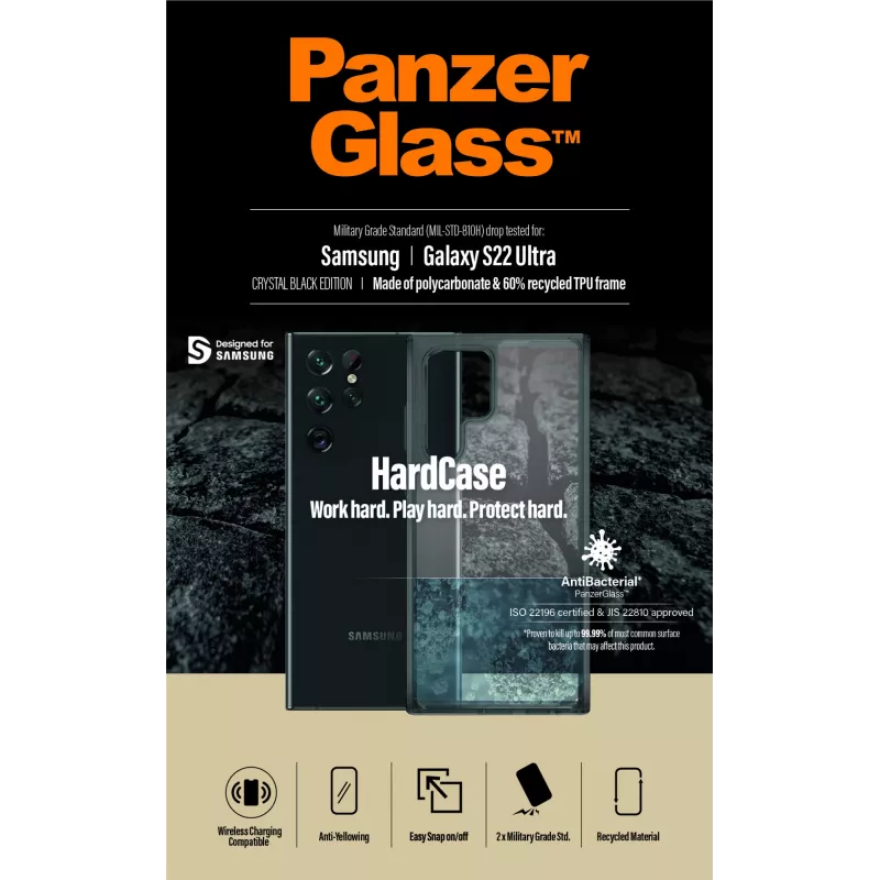 PanzerGlass ® HardCase Samsung Galaxy S22 Ultra 5G - Smokey Juoda
