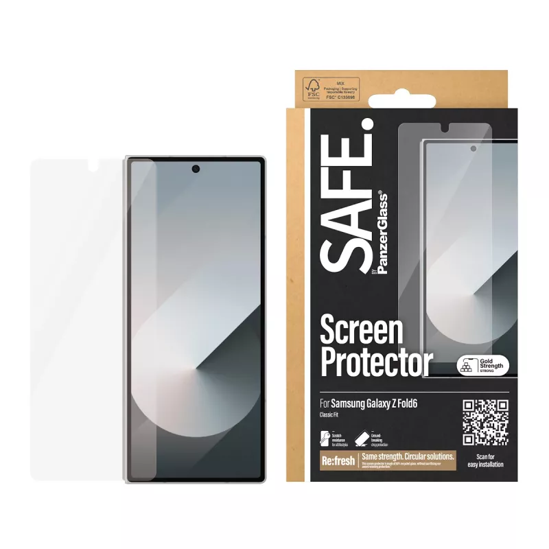 PanzerGlass SAFE. by ® ekrano apsauga Samsung Galaxy Z Fold6 | Classic Fit
