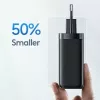 Įkroviklis usams T47 USB / USB-C 65W PD greitasis įkrovimas — 65W USB Power Delivery, USB-A + USB-C prievadai