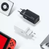 Įkroviklis usams T47 USB / USB-C 65W PD greitasis įkrovimas — 65W USB Power Delivery, USB-A + USB-C prievadai