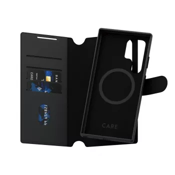 Telefono dėklas PanzerGlass CARE Feature Case Tango Two-in-One Wallet, suderinamas su Samsung Galaxy S24 Ultra, permatomas