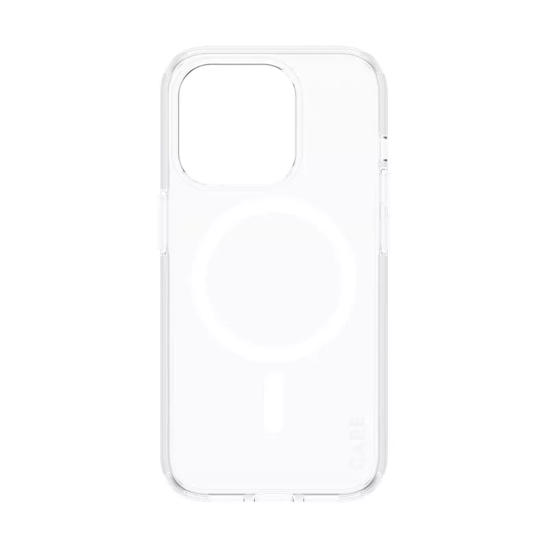 PanzerGlass CARE™ by ® Urban Combat dėklas, permatomas su balta MagSafe, skirtas iPhone 15 Pro