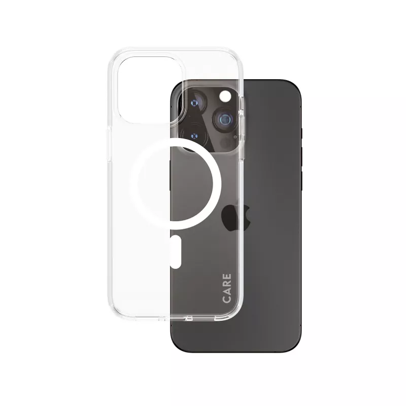 PanzerGlass CARE™ by ® Urban Combat Case Transparent w. White MagSafe iPhone 15 Pro Max