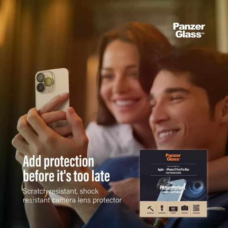PanzerGlass kameros objektyvo apsauga Apple iPhone 13 Pro 13 Pro Max, atspari įbrėžimams ir smūgiams