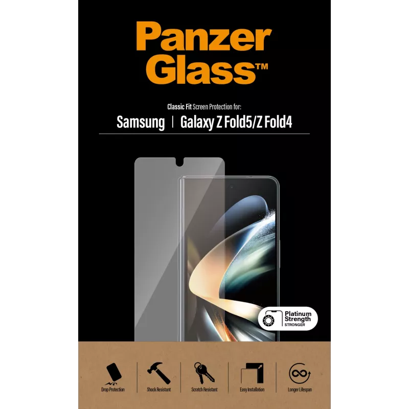 Ekrano apsauga PanzerGlass Samsung Galaxy Z Fold4 antibakterinė, atspari įbrėžimams