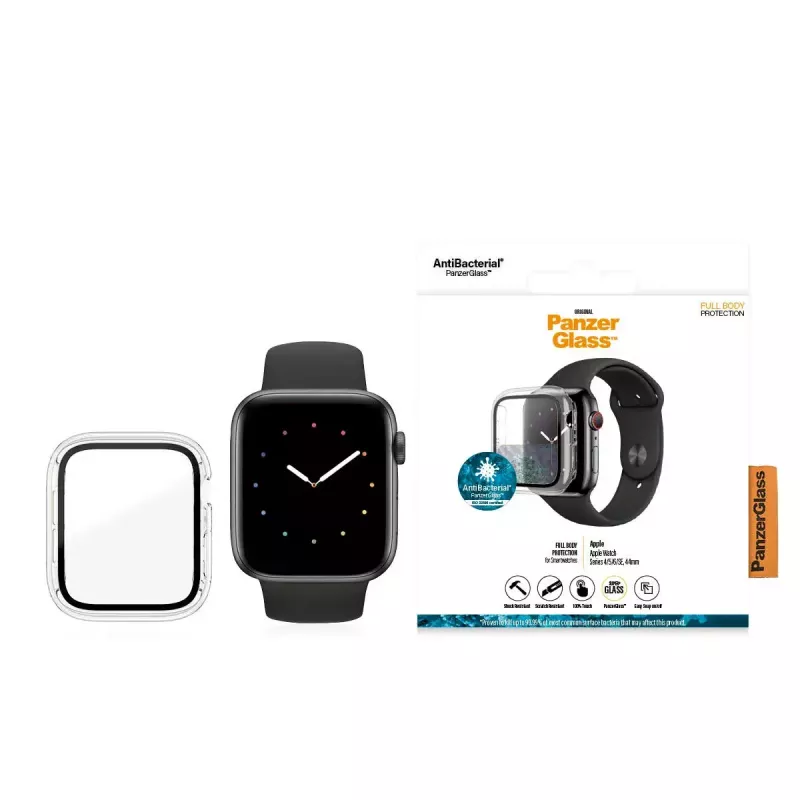 PanzerGlass ® Full body dėklas skaidrus Apple Watch SE 3 | SE | 6 | 5 | 4 | 44mm