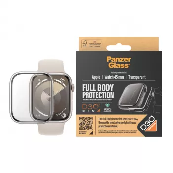 PanzerGlass® Full Body Transparent su D3O® skirtas Apple Watch Series 9 | 45mm