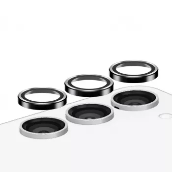 PanzerGlass Hoops kameros objektyvo apsauga Samsung Galaxy S23 FE juoda, atspari įbrėžimams ir smūgiams