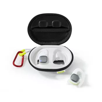 Hama Spirit Athletics ausinės True Wireless Stereo (TWS) ausinės su ausies lankeliu sportinės Bluetooth baltos, geltonos