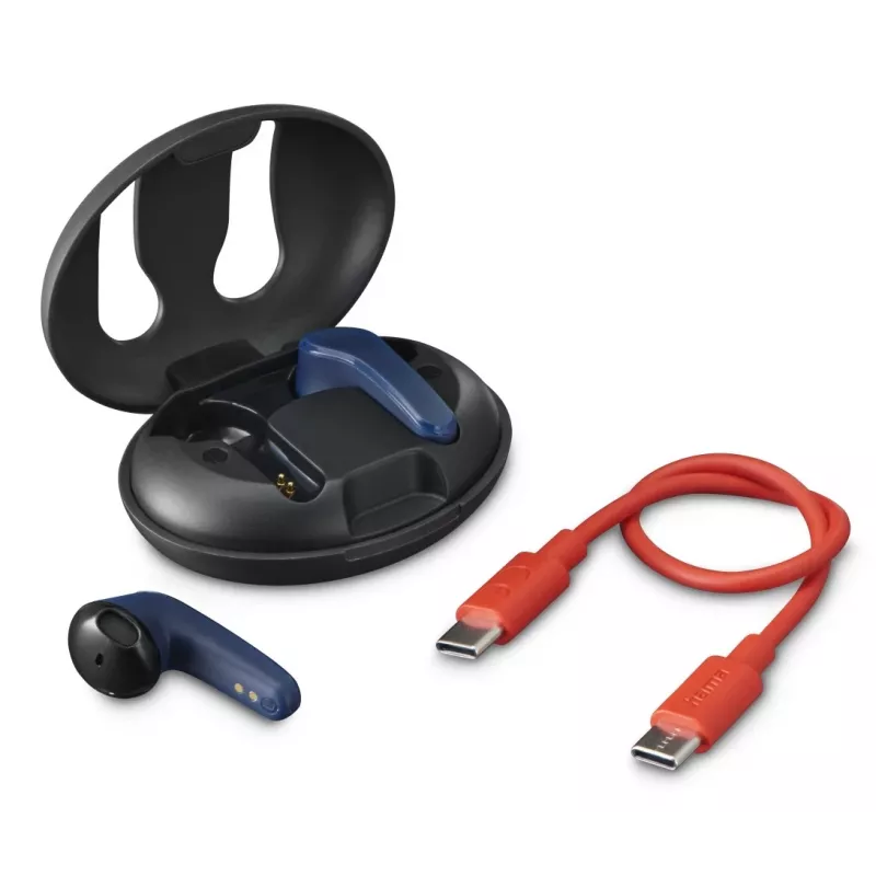 Hama Spirit Unchained ausinės True Wireless Stereo (TWS) į ausis įdedamos Skambučiai/Muzika Bluetooth juoda, mėlyna