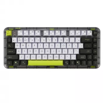 ASUS Jelly75 KD201 mechaninė klaviatūra, 75% išdėstymas, USB, RF belaidė ir Bluetooth, įvairiaspalvė