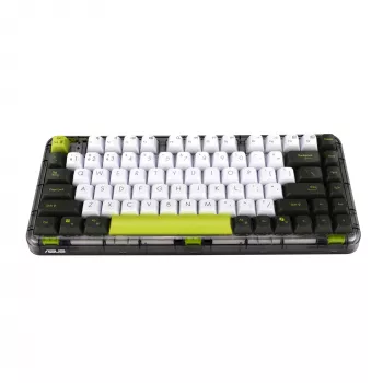 ASUS Jelly75 KD201 mechaninė klaviatūra, 75% išdėstymas, USB, RF belaidė ir Bluetooth, įvairiaspalvė