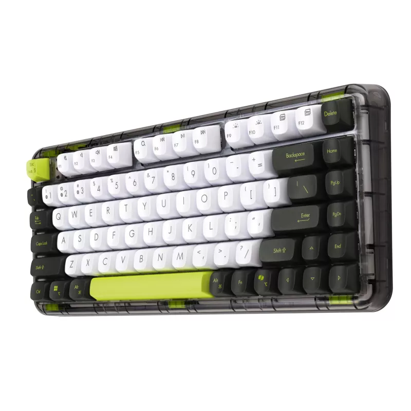 ASUS Jelly75 KD201 mechaninė klaviatūra, 75% išdėstymas, USB, RF belaidė ir Bluetooth, įvairiaspalvė