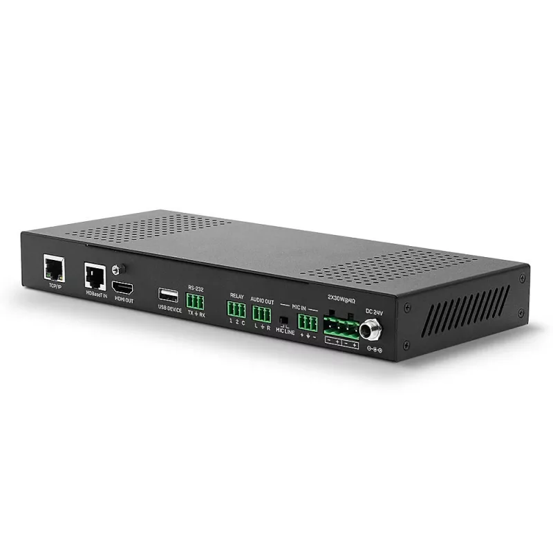 Lindy HDBaseT pristatymo sistema su valdymo klaviatūra, 3840 x 2160 pikselių, AV siųstuvas ir imtuvas, 70 m, laidinis, juoda, balta, HDCP